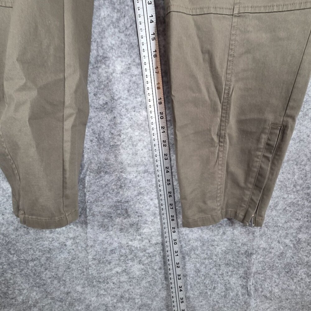Lauren Ralph Lauren Petite Women’s Mid-Rise Skinny Fit Cargo Pants Green Size 22 - Picture 4 of 7